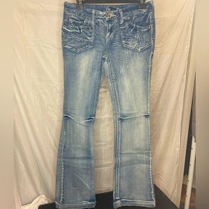 Amethyst Y2K Low-Rise Flare Jeans